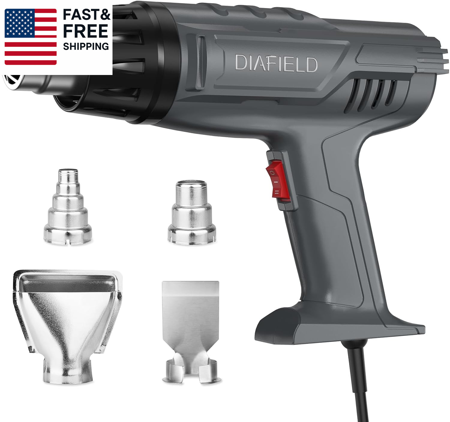 1850W Heat Gun, Dual Temperature Settings, Fast Heat Hot Air Gun, Durable& Ove gallery