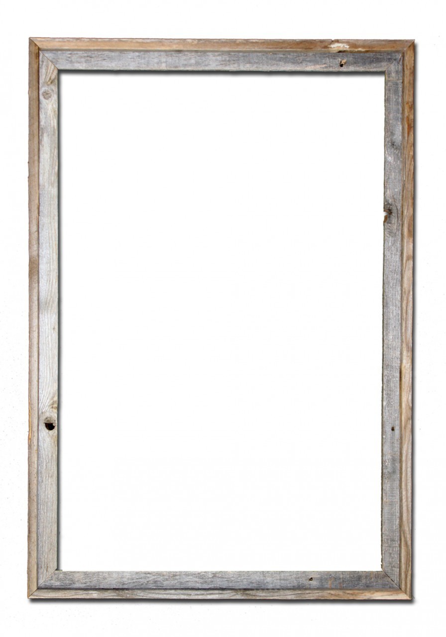 24x36–2" Wide Signature Reclaimed Rustic Barn Wood Open Frame No Glass or Back gallery