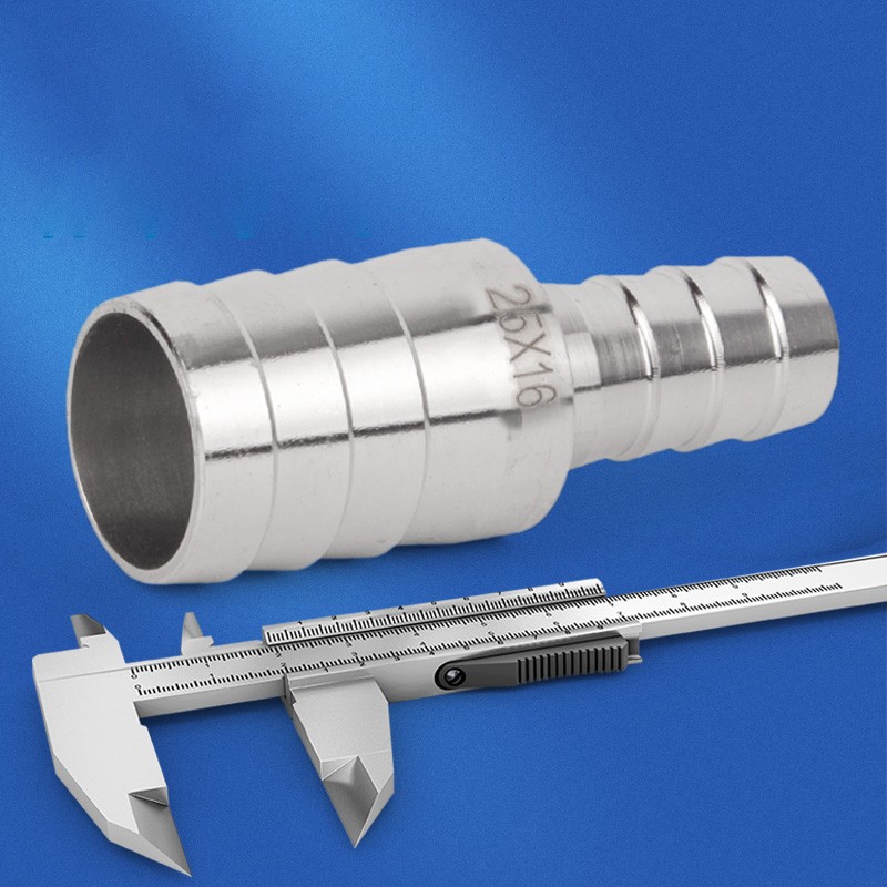 6mm~50mm Stainless Reducer Barbed Hose Joiner Connector Air Water Pipe Gas Tubi gallery