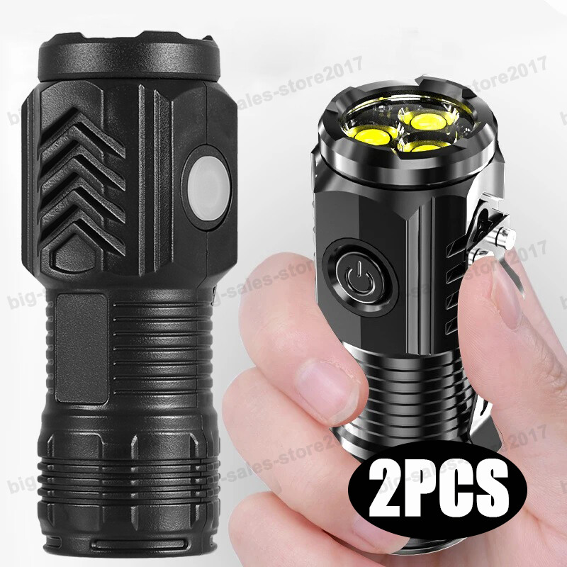 2 X Super Bright LED Tactical Flashlight Rechargeable LED Work Light 1000 Lumens gallery