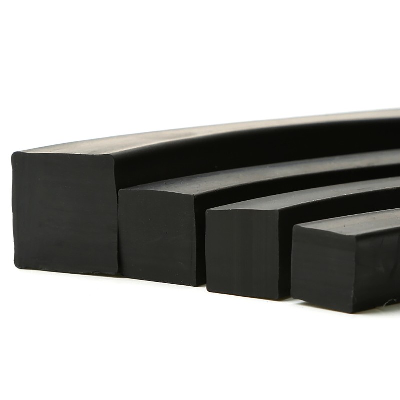 Solid Black Nitrile NBR Rubber Strip - Various Lengths, Widths And Thicknesses gallery
