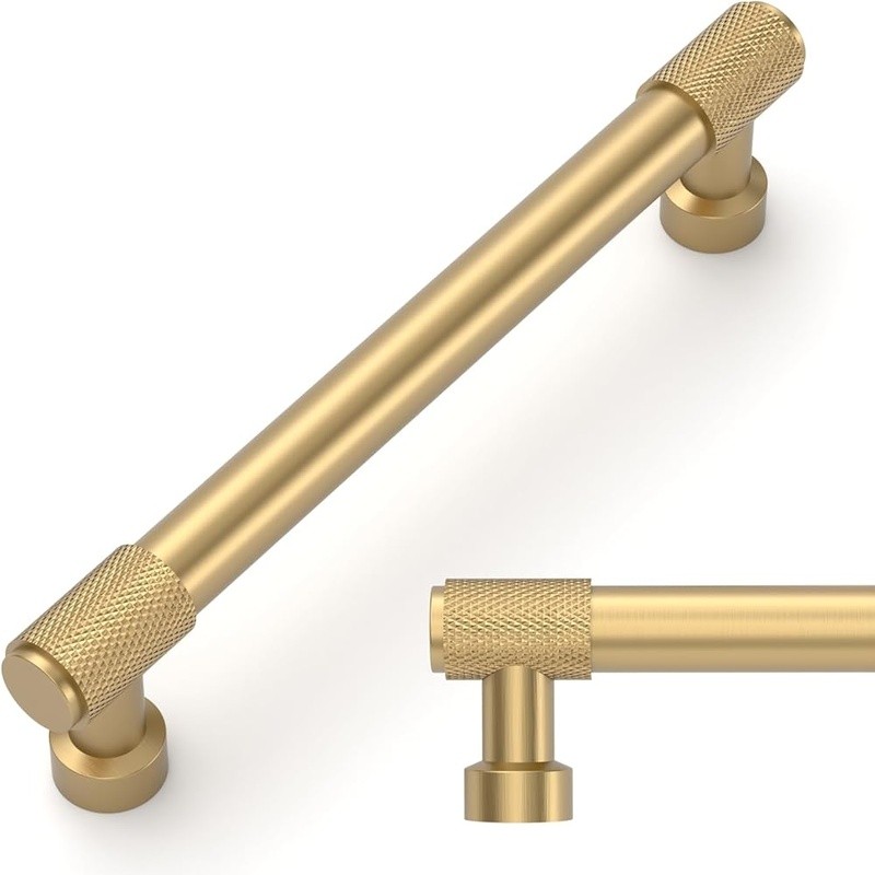 10 Pack Knurled Cabinet Pulls 5 Inch Hole Center Kitchen Drawer Hardware ZH034 gallery
