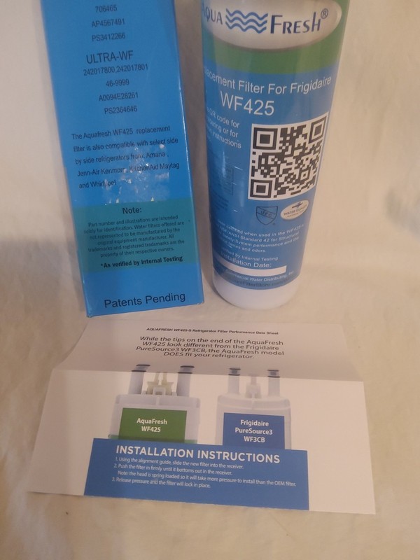 Aqua Frash Replacement Filter Frigidaire WF 425 gallery