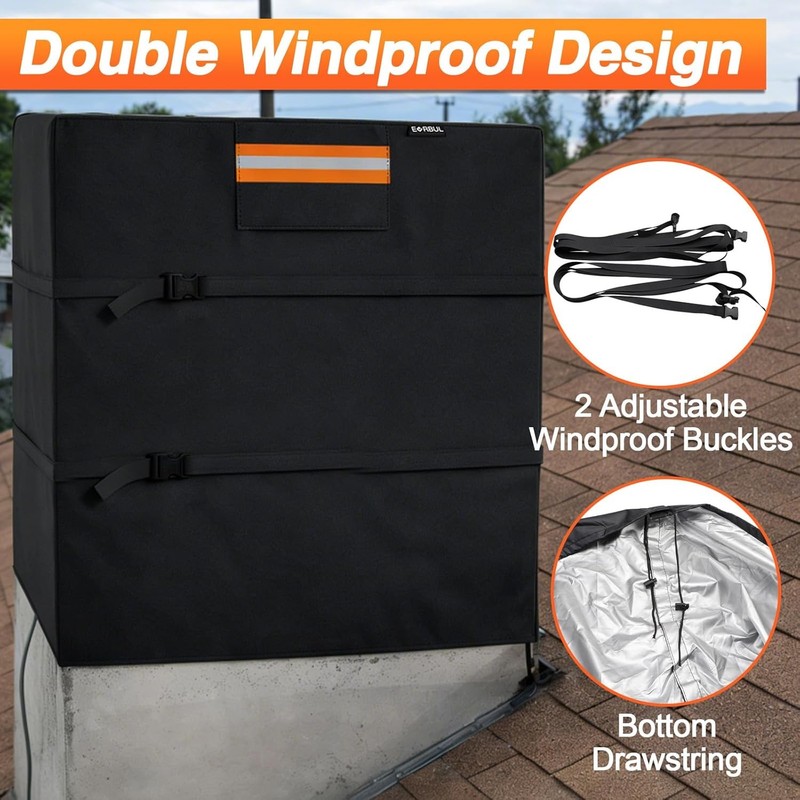 1x Heavy Duty Down Draft Evaporative Cooler Cover for 34"W x 34"D x 36"H gallery