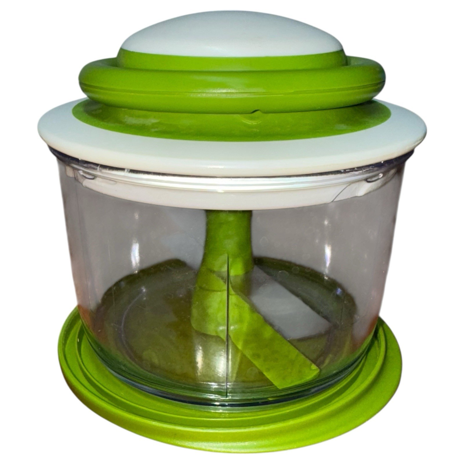 VeggiChop Hand Powered food processor w storage lid Chefn Salsa Guacamole hummus gallery