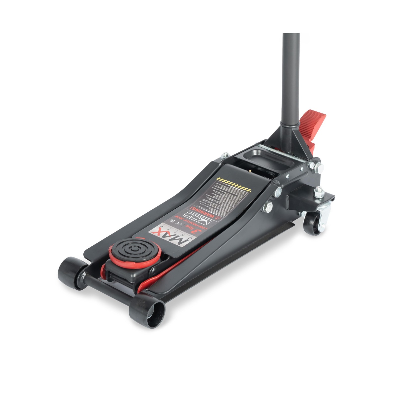 3-Ton (6600lbs) Low-Profile Dual Pistons Heavy-Duty Steel Racing Floor Jack w... gallery