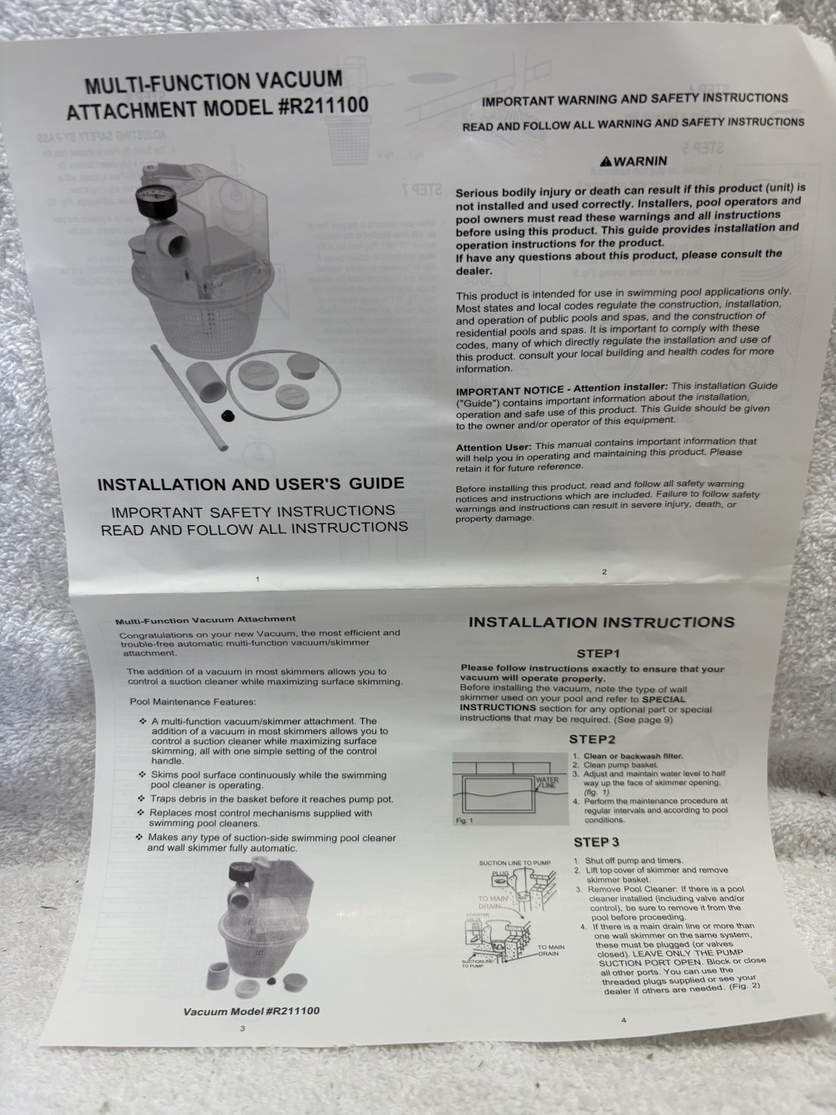 R211100 Vac-Mate Multi-Function Skimmer Attachment gallery