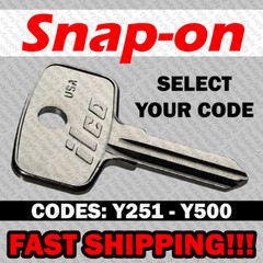 Snap on Tool Box Key Replacement Cut to your Code Y251 – Y500