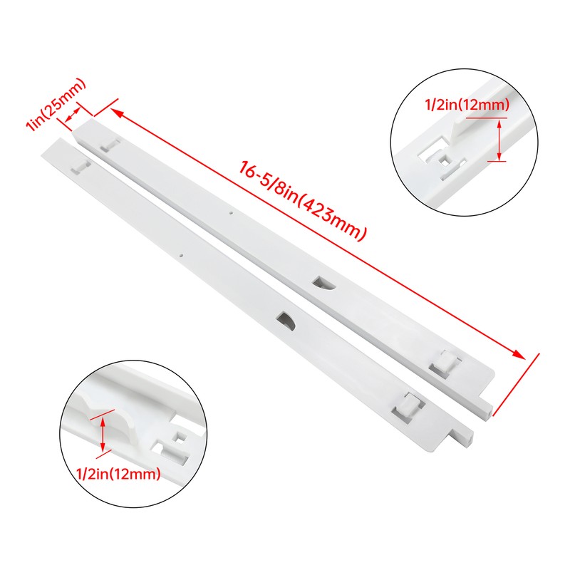 Left+Right Pan Hanger Slide Rail For Refrigerator Frigidaire 240530601 240530701 gallery