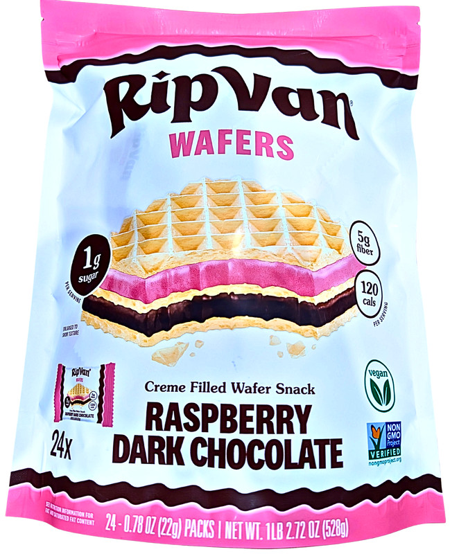 Rip Van Wafers Raspberry Dark Chocolate 24 Count x 0.78 Oz EXP 05/2027 gallery