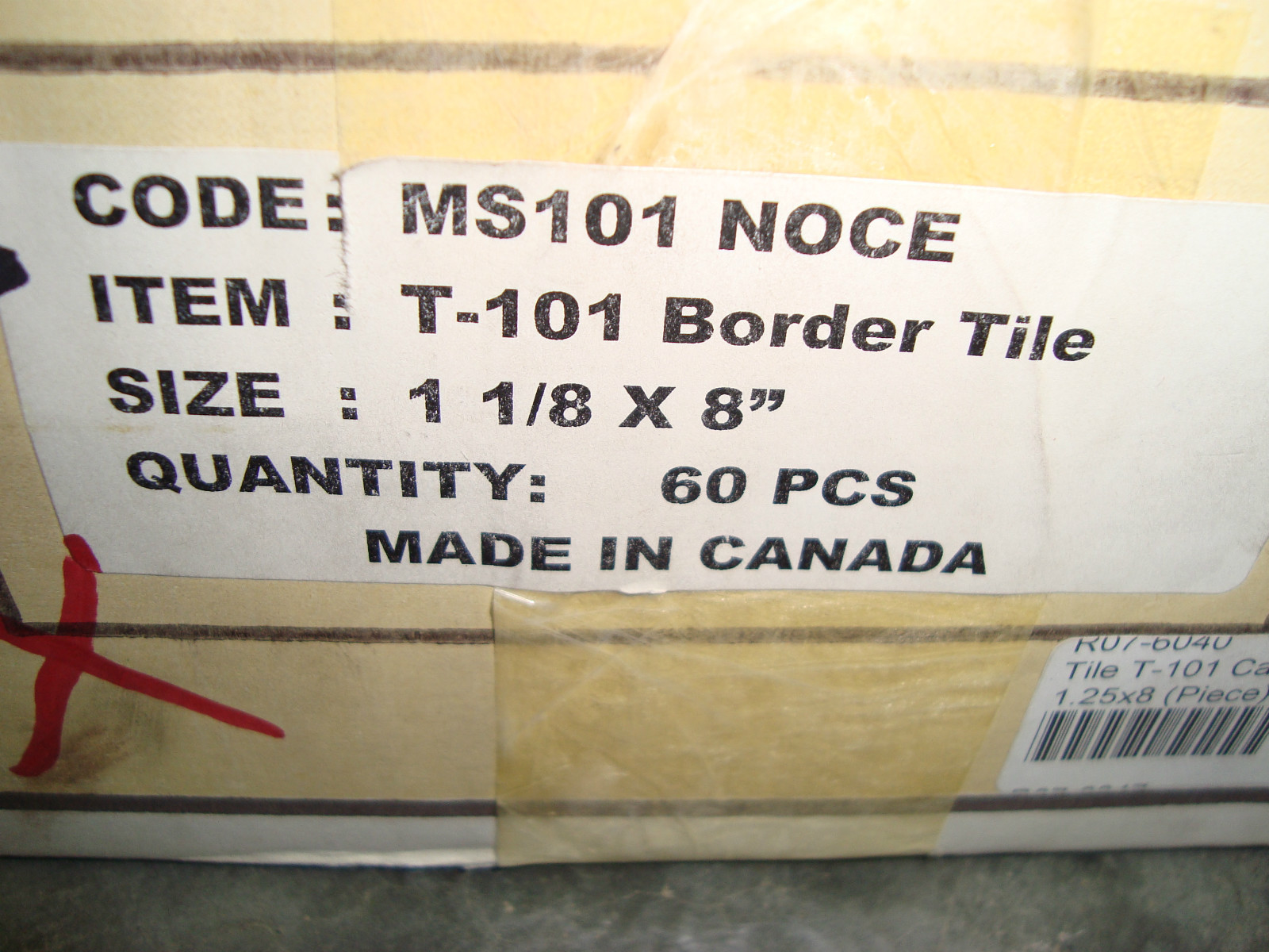 10x Cast Stone Border Tile T-101 Noce MS 101 Discounted! 1 1/8 x 8 inches gallery
