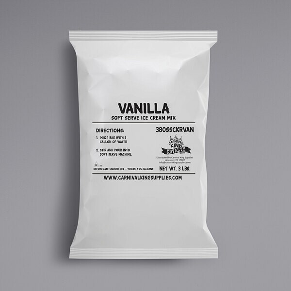 Vanilla Soft Serve Ice Cream Mix Smooth Concession Stands Consistent 3 lb 6 Case gallery