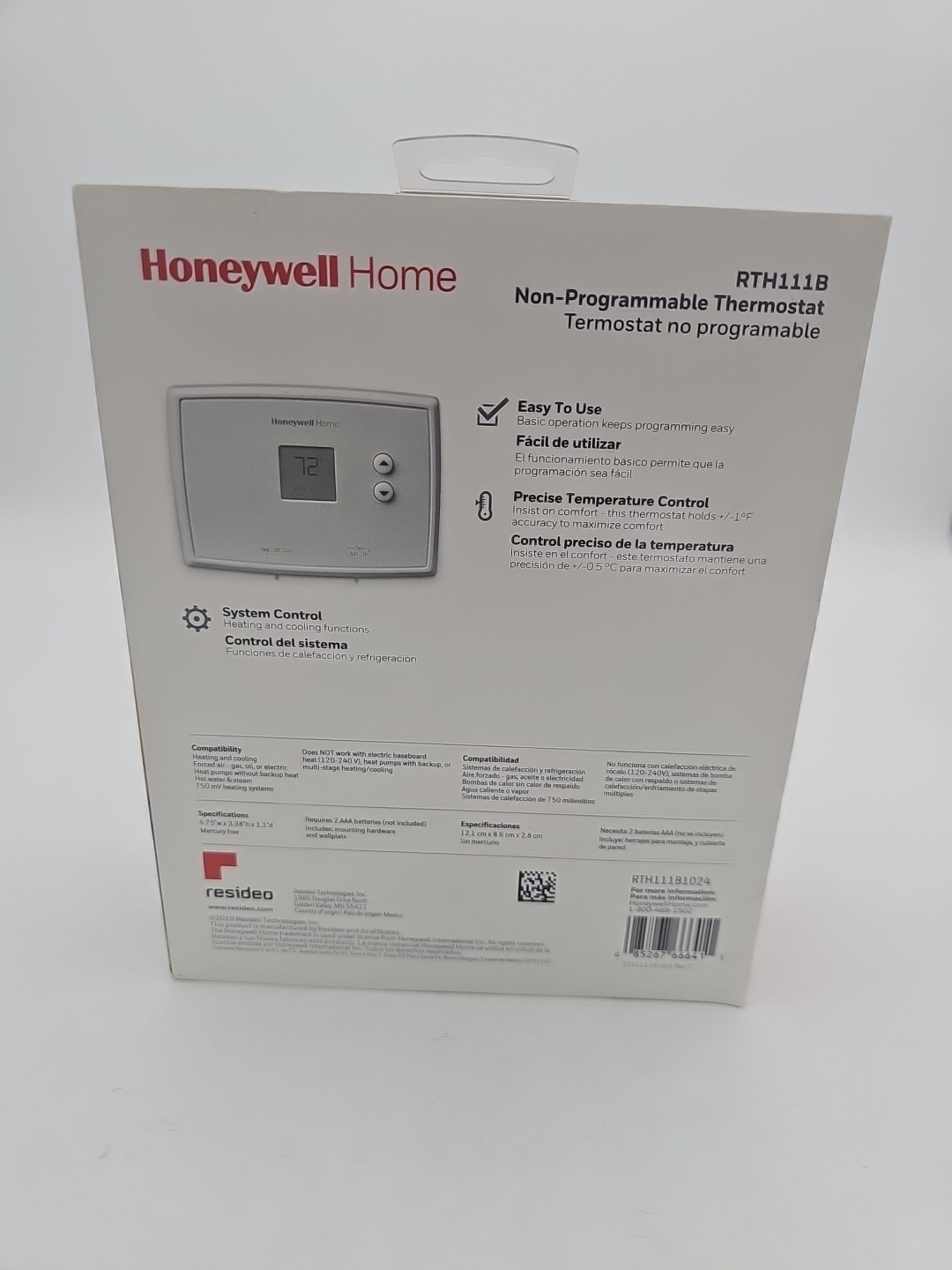 Honeywell Home RTH111B X1N Non-Programmable Thermostat Open Box New Never Used gallery