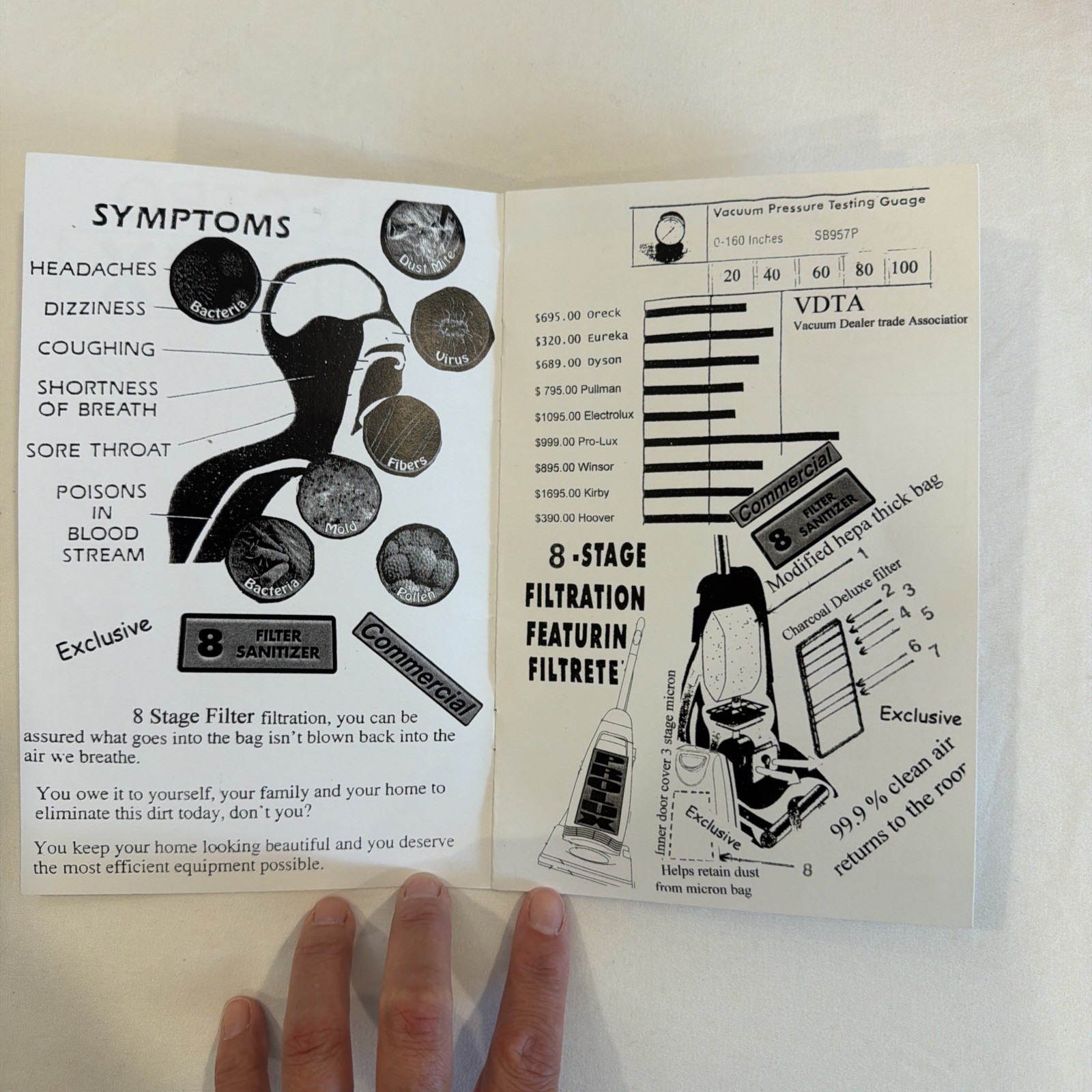 Electrolux Pro Lux Vacuum Cleaner Instruction Manuel Vintage gallery