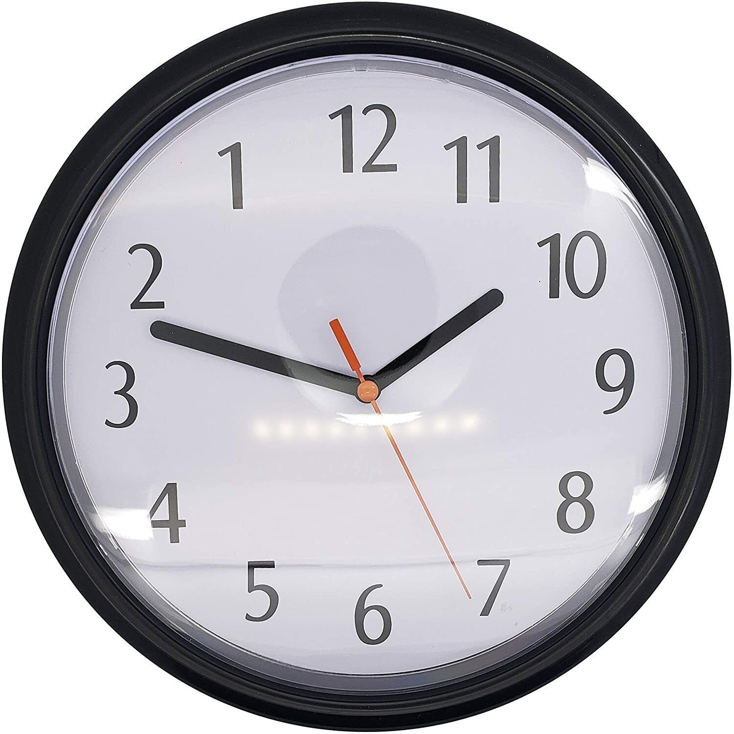 Backwards Wall Clock 9" Reverse Counter Clockwise Time - Gag Joke Prank Gift Toy gallery