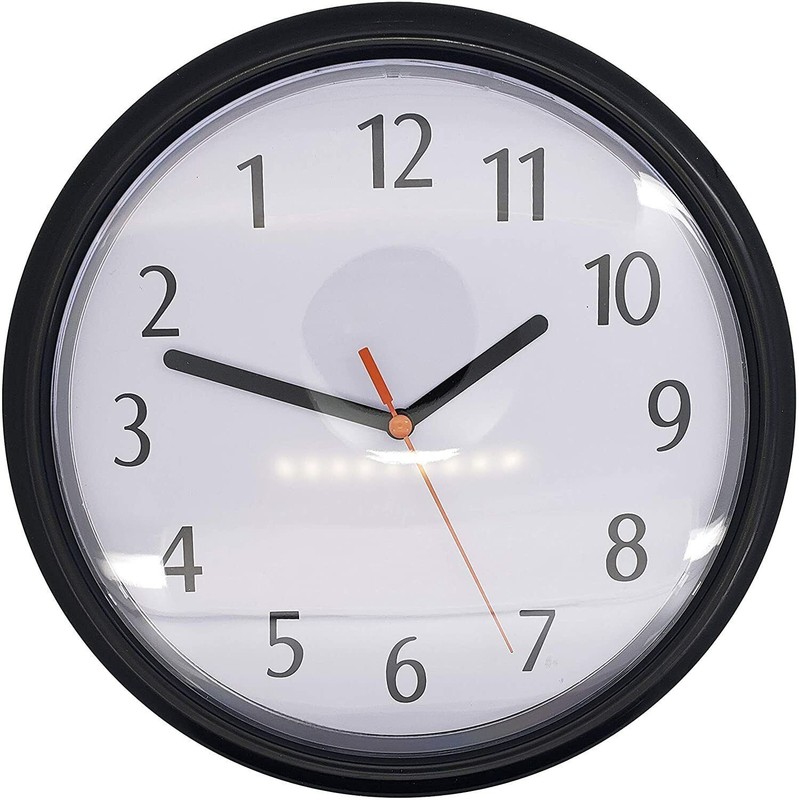 Backwards Wall Clock 9" Reverse Counter Clockwise Time - Gag Joke Prank Gift Toy gallery