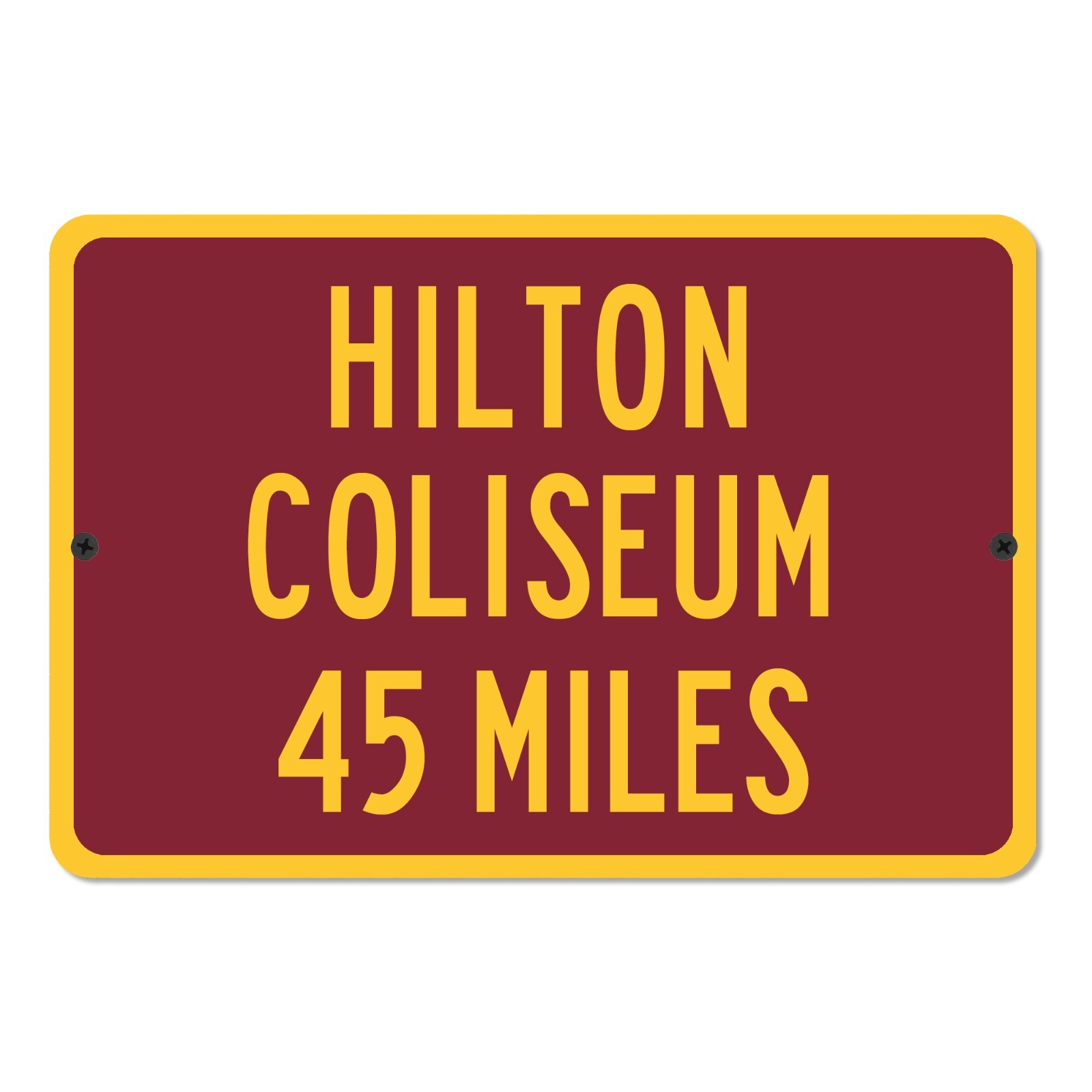 Hilton Coliseum Custom Distance Mileage Sign Iowa State Cyclones Basketball Gift gallery