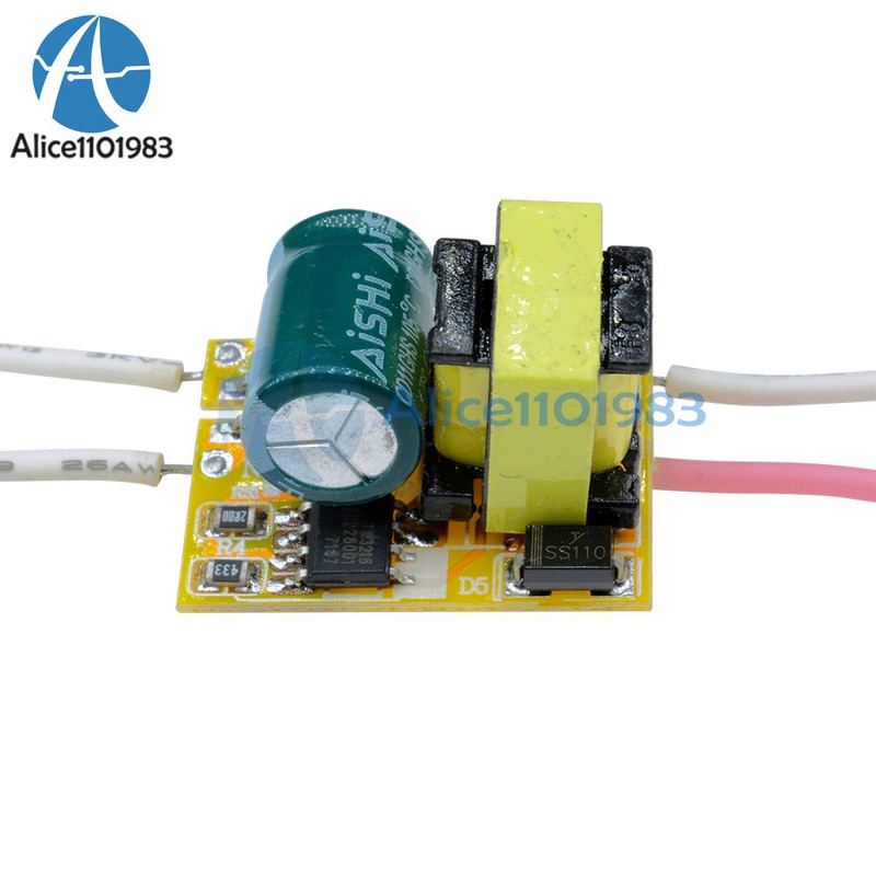 Non-waterproof LED Chip Driver Power Supply Driver Transformer AC 85-265V 3W gallery
