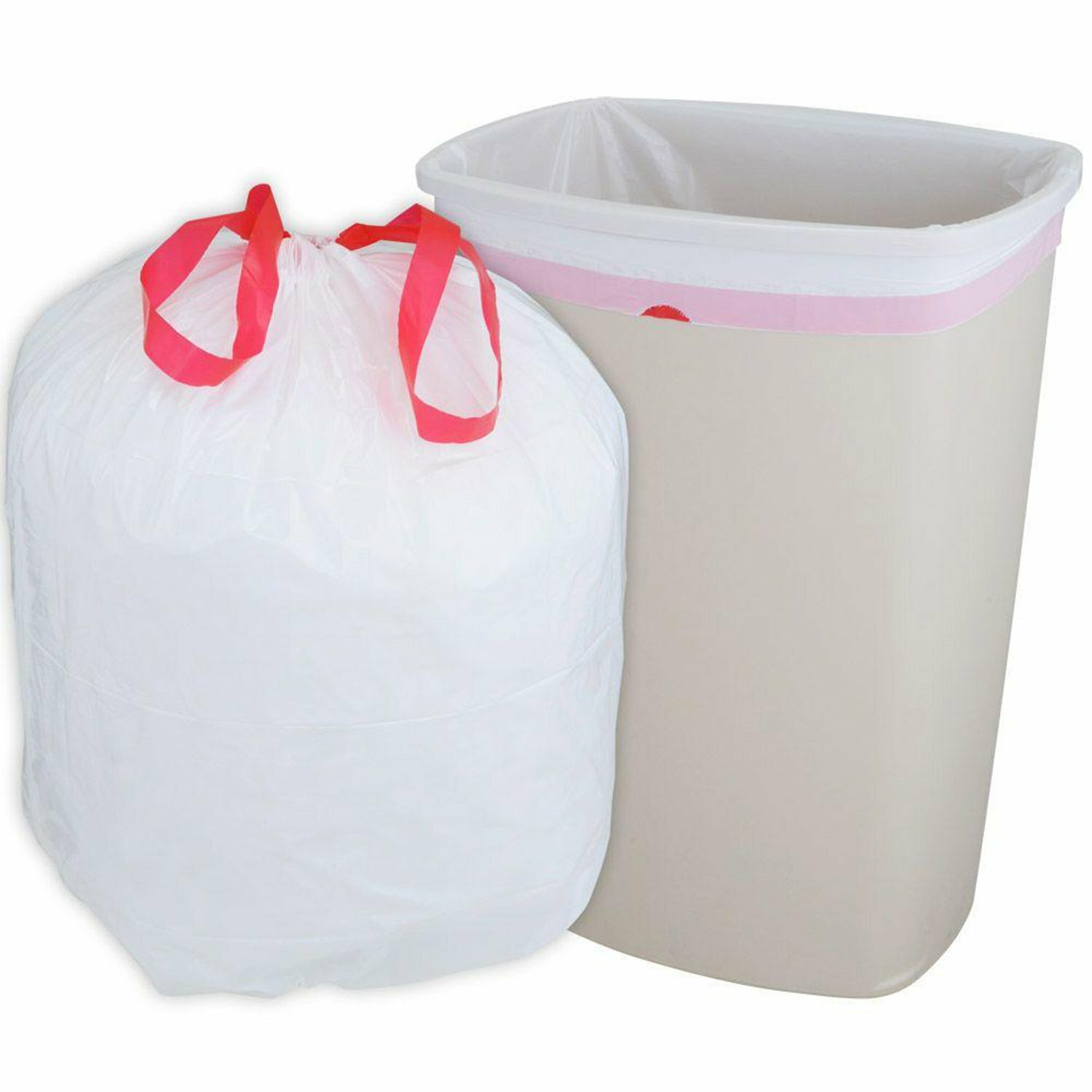 Nicole Home Collection 13 Gallon Drawstring Trash Bags [BULK] gallery