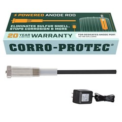Corro-Protec Powered Anode Rod for Water Heater, 20-Year Warranty, Eliminates…