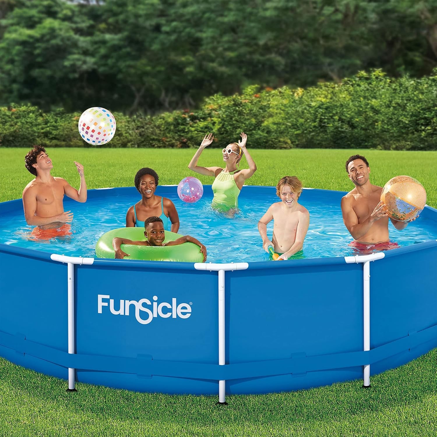 Activity 15' x 36" Round Above Ground Swimming Pool Set with SkimmerPlus 2-in-1 gallery