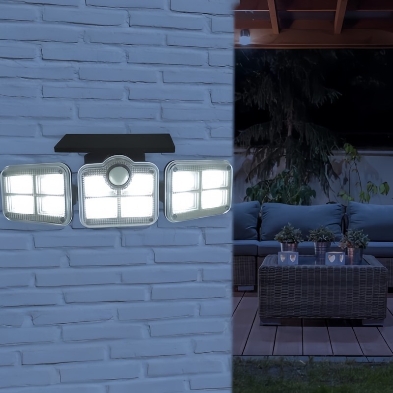2 Pack LED Motion Sensor Solar Lights Outdoor IP65 Waterproof Security Lamp New gallery