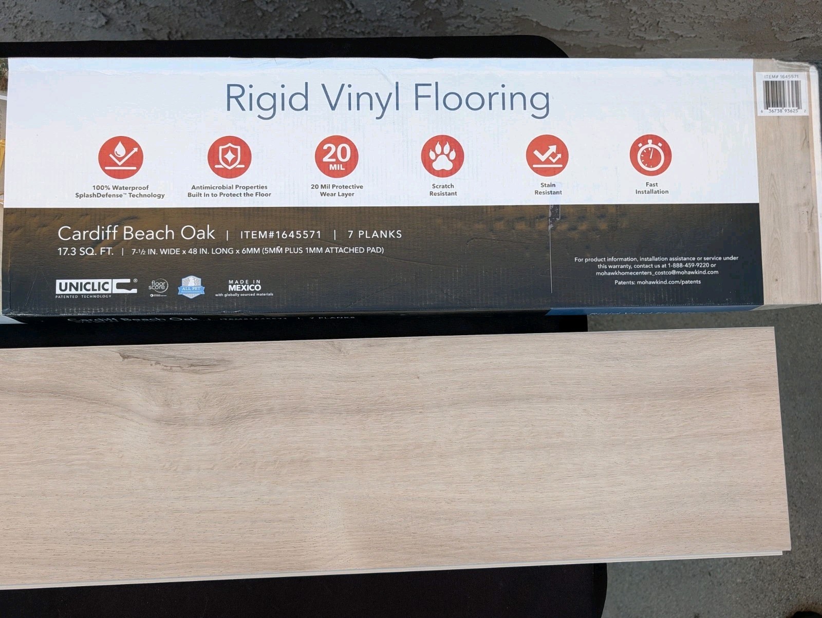 New Mohawk Cardiff Beach Oak Waterproof Luxury Vinyl Plank Flooring gallery