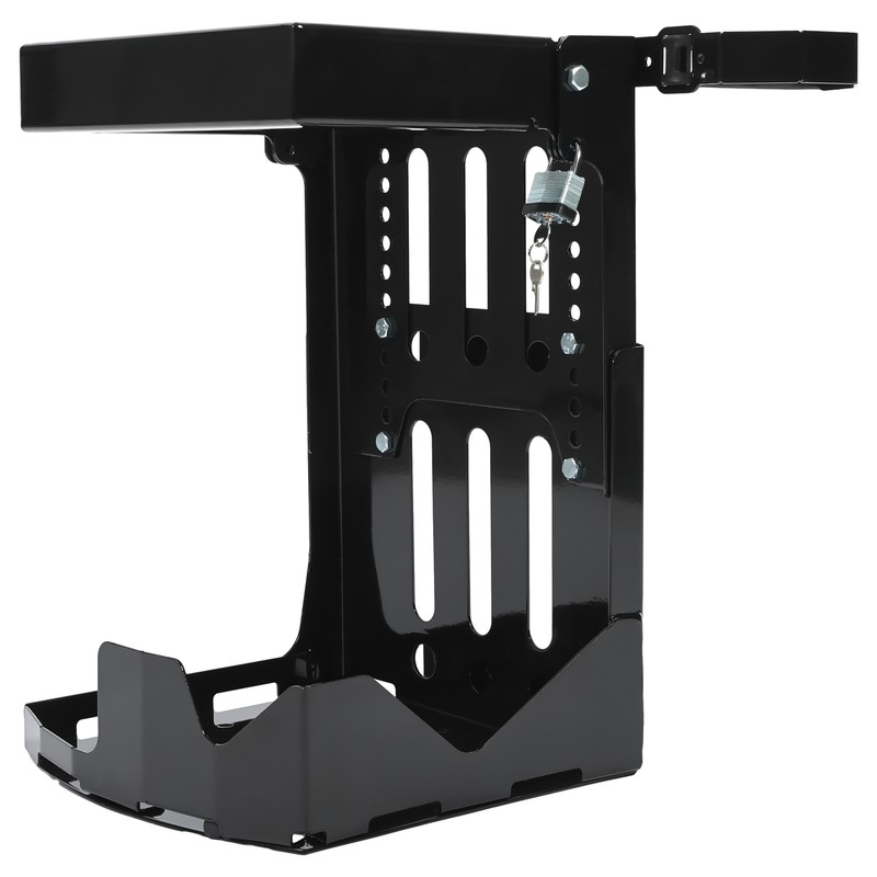 For Open Enclosed Landscape Trailer Lockable Backpack Blower Sprayer Rack Holder gallery