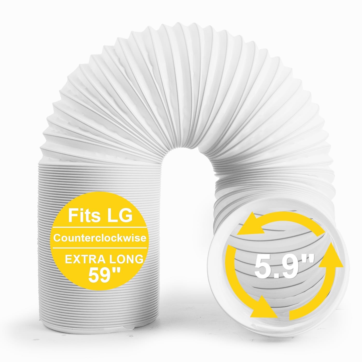Portable Air Conditioner Hose, 5.9" Diameter Anti-Clockwise Thread, Universal gallery