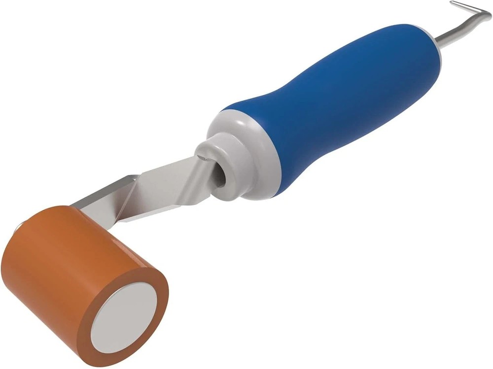 Silicone Seam Roller Tool with Seam Tester Probe for TPO/PVC Roofing