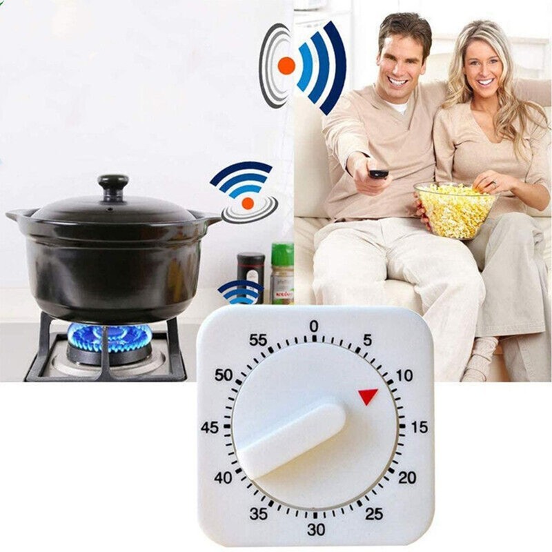 Mechanical Timer Game Count Down Counter 1Hr/60Min Alarm Kitchen Cooking Tool gallery