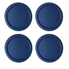 Replacement Lid for Pyrex 4-CUP Storage Cover 6″ Bowl 7201-PC Navy (4-Pack)
