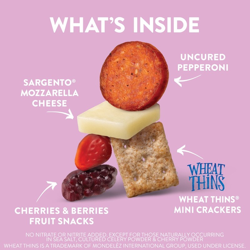 Mighty Bites with Uncured Pepperoni and Mozzarella Cheese Snack Kit, 2.8 oz gallery