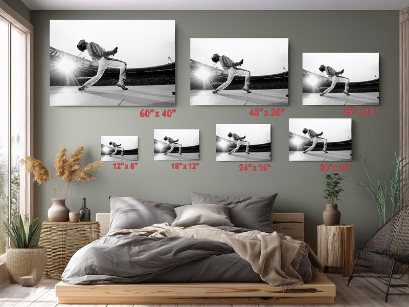 Rock Legend Canvas Iconic Singer Wall Art 80s British Frontman Print gallery