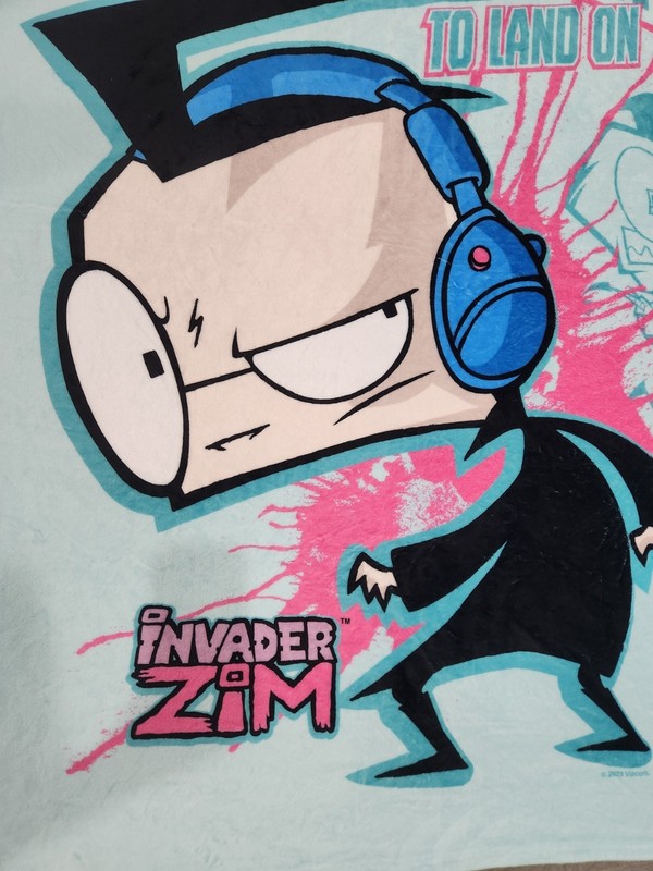 Invader Zim Dib You Picked The Wrong Planet Hot Topic Mink Soft Throw Blanket gallery