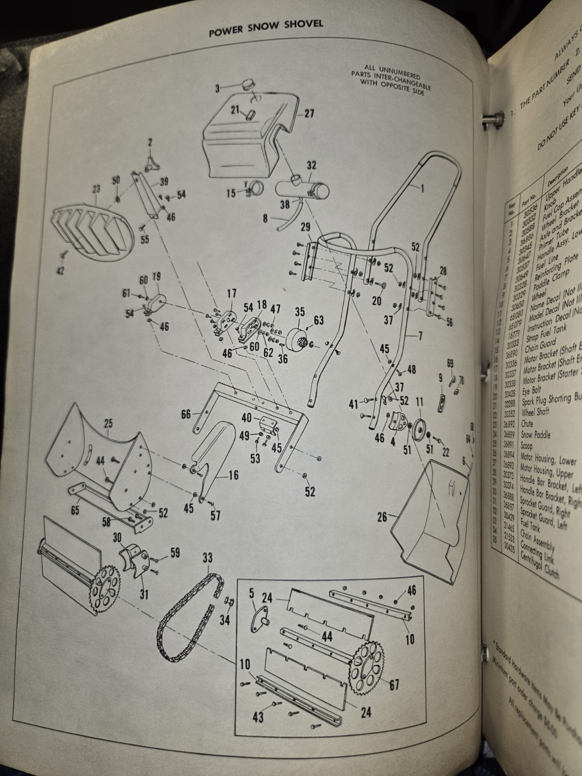AMF 14" POWER SNOW SHOVEL ASSEMBLY INSTRUCTIONS AND PARTS LIST MODEL 53413000 gallery