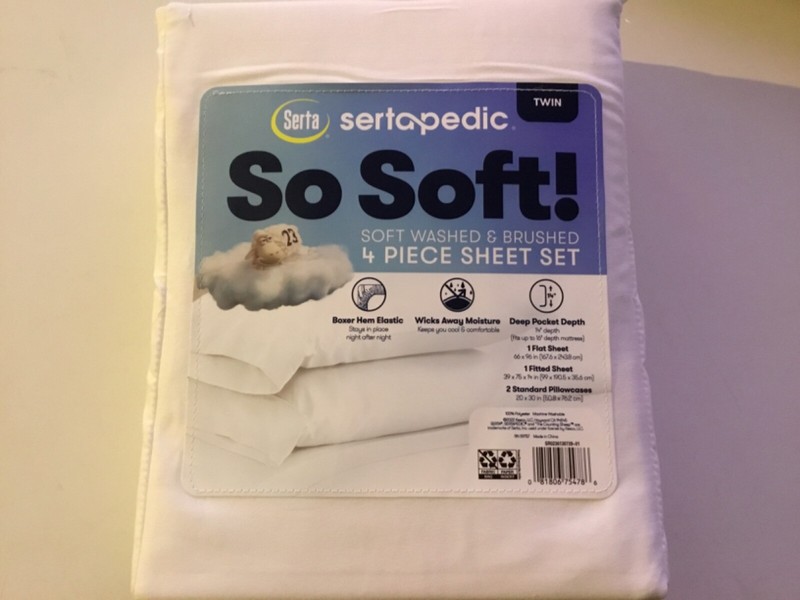 SERTA So Soft Solid Sheet Sets Amazingly Soft . New. & Color. gallery