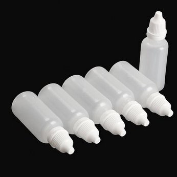 erioctry 50Pcs 30ML Empty Plastic Dropper Dropping Bottles(Drops 30ML, White gallery