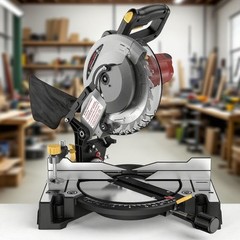 10″ Compound Miter Saw 0-45 Single Bevel 15Amp 5000RPM Corded Electric Saw US
