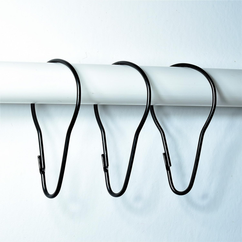 36 Pack Shower Curtain Hooks Rustproof Metal Curtain Rings Hanging Shower Clips gallery