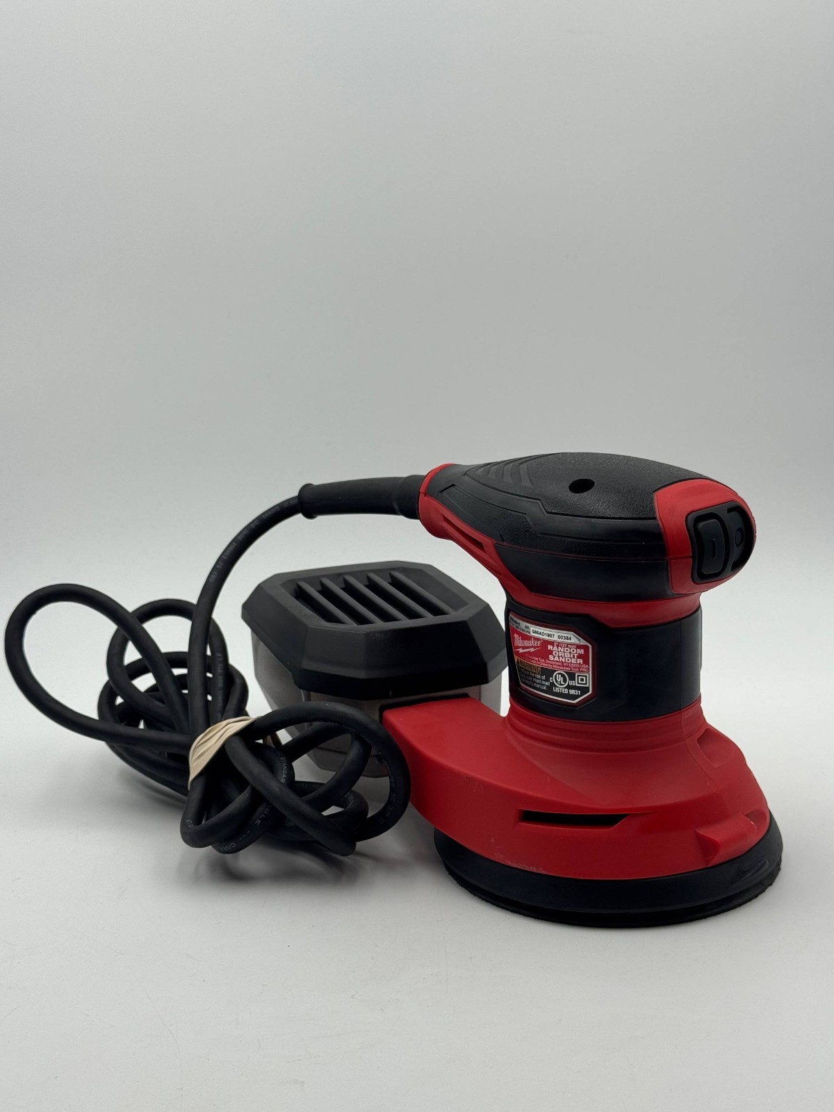 Milwaukee 6034-21 5" Random Orbit Sander 3A Corded w/ Dust Canister Tested gallery