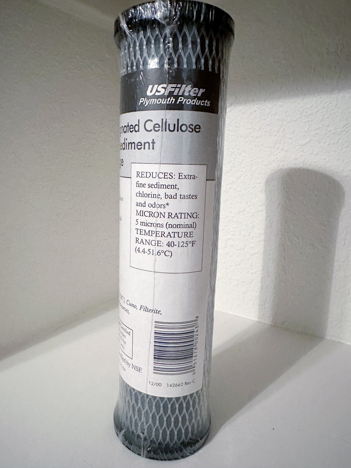 Pentek C1 5 Micron Standard 10 Inch Undersink Carbon Impregnated Water Filter gallery