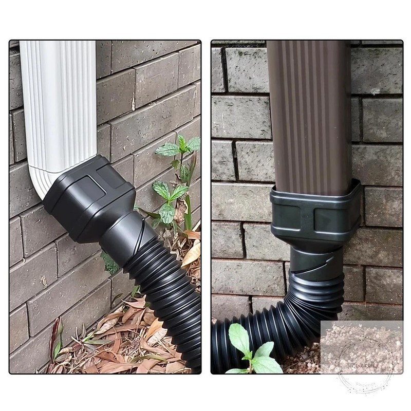 7ft Long Gutter Downspout Extensions, 3.1" OD Downspout Extender Drainage Pipe gallery