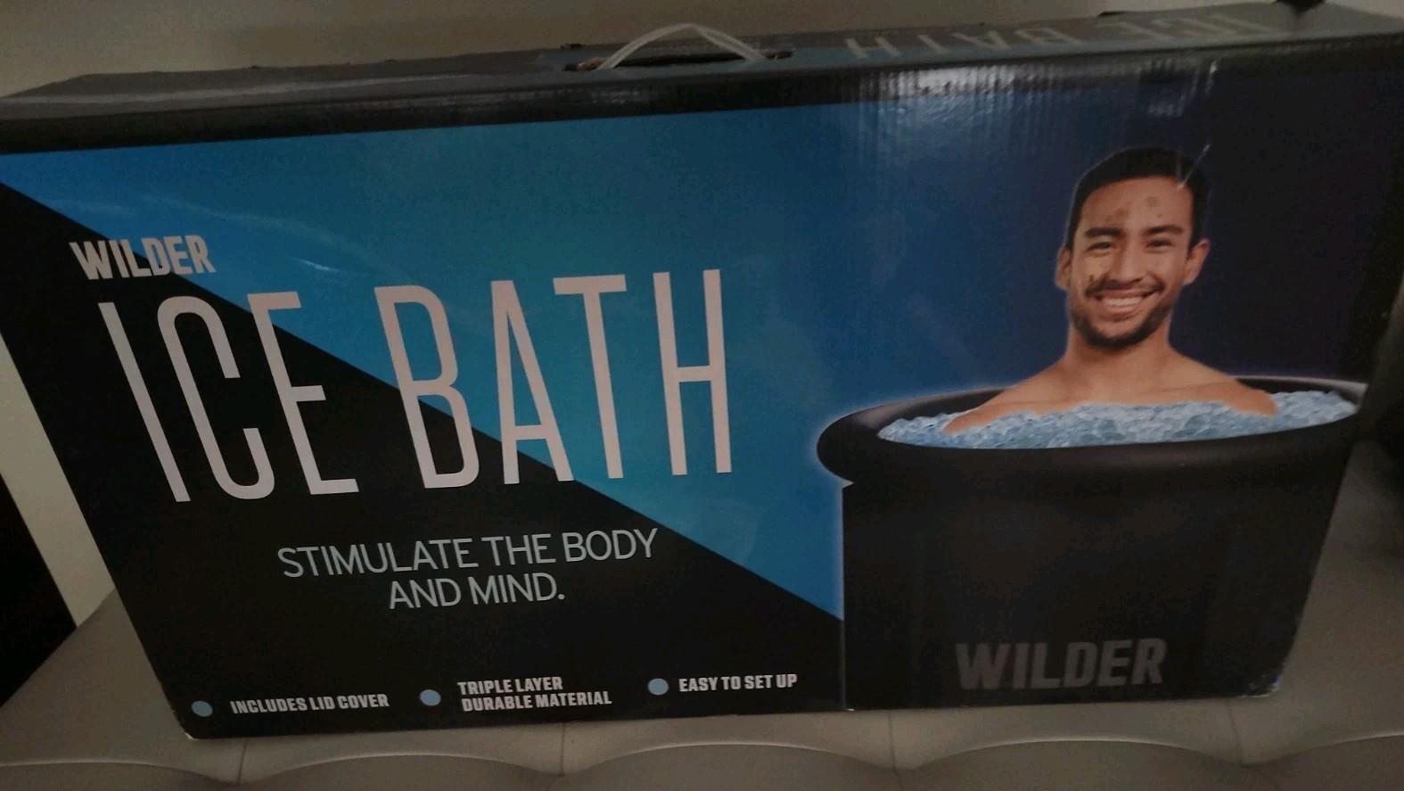 WILDER PORTABLE ICE BATH TUB FOR COLD PLUNGE THERAPY 29"' X 30''-86 Gal BLACK gallery