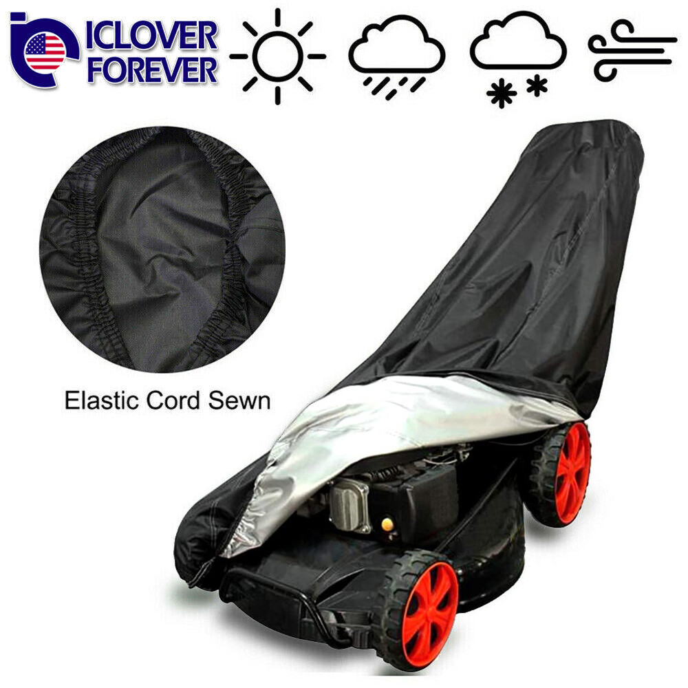 Waterproof Lawn Mower Cover Heavy Duty Push Mower Large Size for Universal Fit gallery