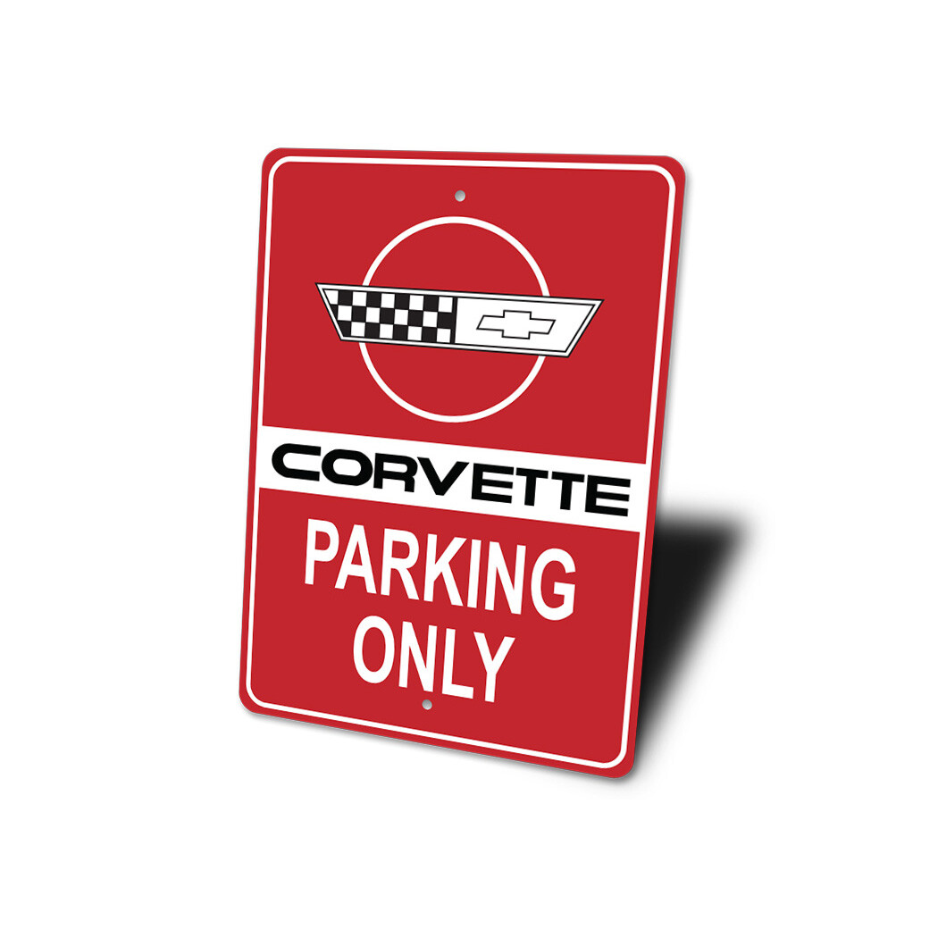 Corvette Parking Only Metal Sign gallery