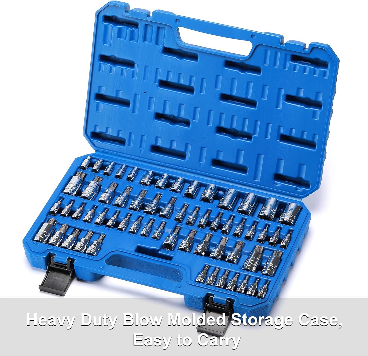 Master Torx Bit Socket and Female External Torx Socket Set, CR-V&S2 Steel 60PCS gallery