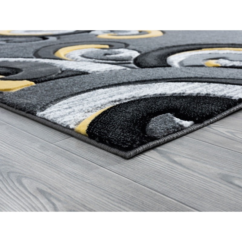 Stain Resistant Modern Paisley Accent Rug Heavy Pile Indoor Home Decor Carpet US gallery