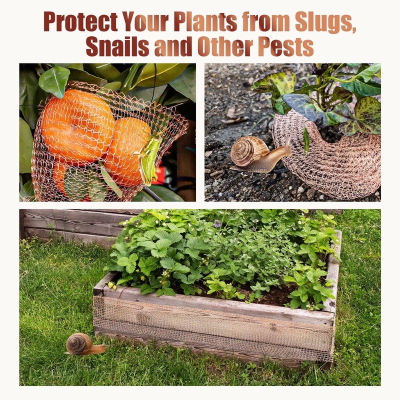 3rd Gen Copper Mesh Rodent Control Kit, 100 Pure Copper Wool for Slugs Snail gallery