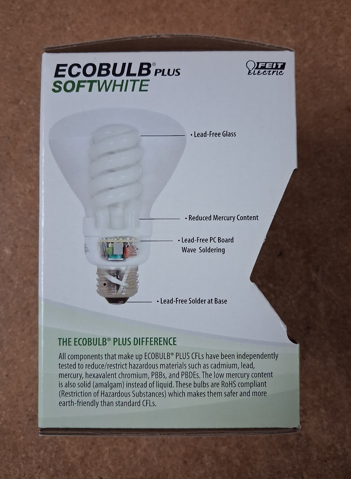 Feit Ecobulb Plus soft white 65 w BR30 CFL 750 Lumens gallery